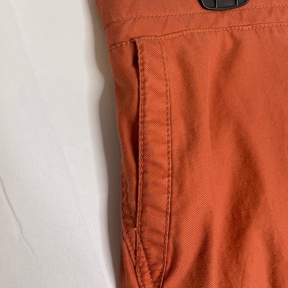 Talbots Size 16W Pull On Drawstring Pants Cuff Hem Orange 4390 - Picture 3 of 12
